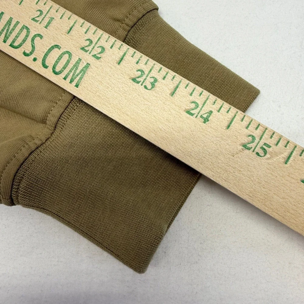 Fabletics Bomber Jacket Mens XL Tan Full Zip Mesh Lined Lightweight Gorpcore